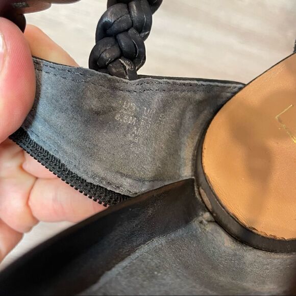 Franco Sarto Black Paisley Sandal - Picture 6 of 9